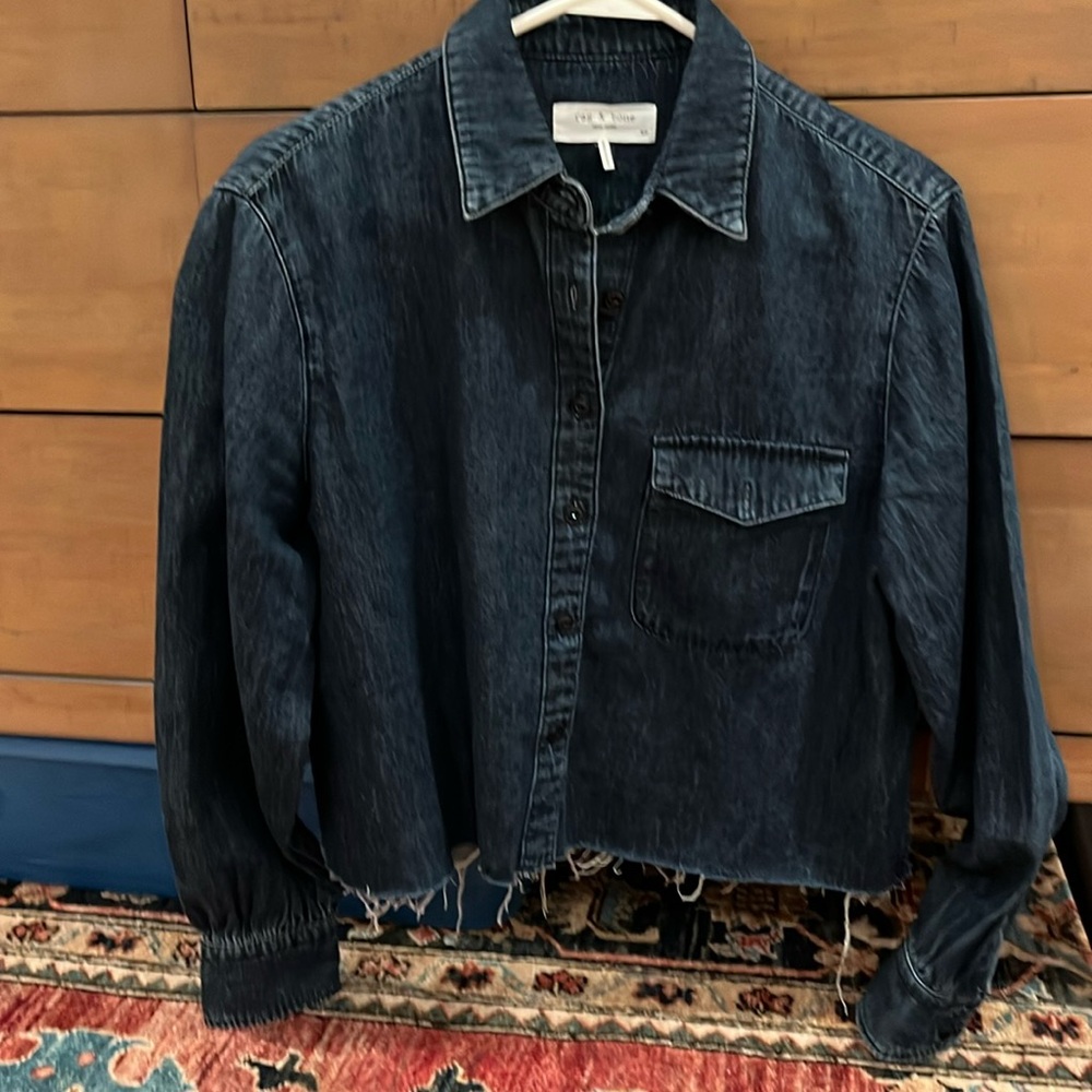 Rag&Bone crop denim shirt